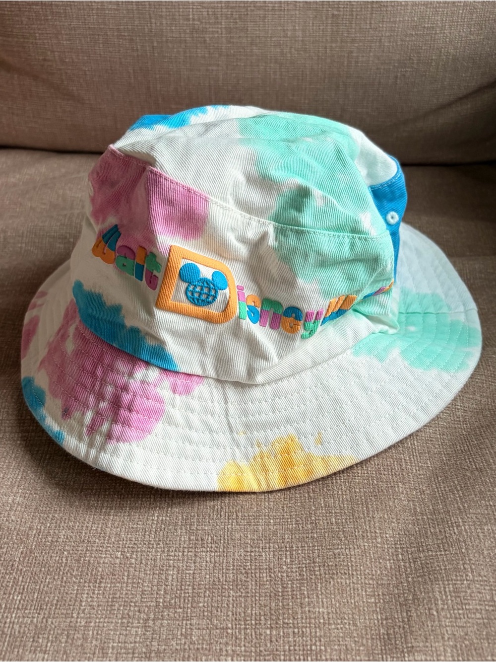 Disney Spirit Jersey Pastel Tie-Dye Bucket Hat - Pink Blue Green Yellow